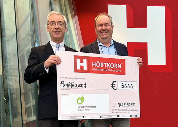 Hörtkorn Unternehmensgruppe - News - Weihnachtsspende Hörtkorn an LebensWerkstatt