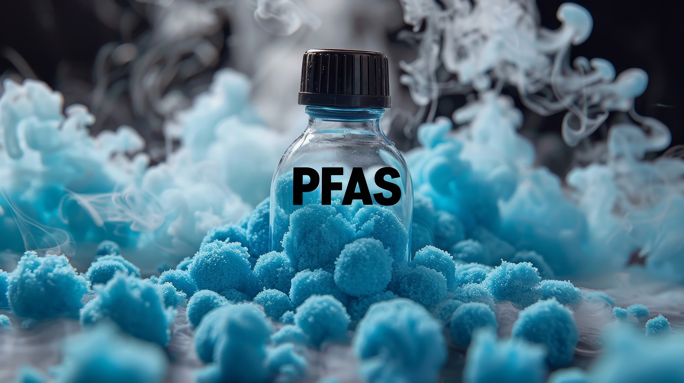 Close up of PFAS warning sign emphasing health risks and pollution for increased awareness